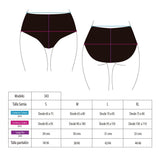 Bikini calzón estilo pin up negro