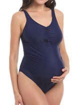 Traje de baño embarazada azul marino