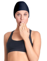 Gorro para piscina de lycra Negro