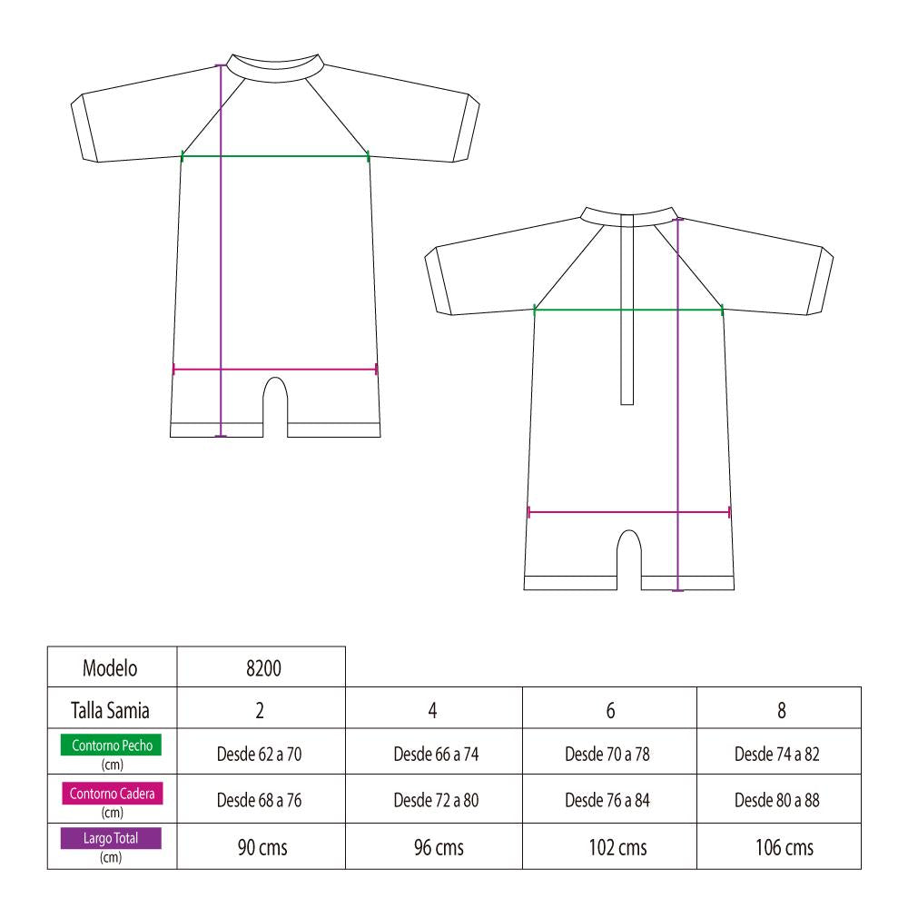 Enterito para niña fucsia