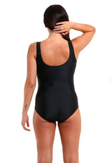 Traje de Baño Deportivo Natación con Estilo Líneas Verde