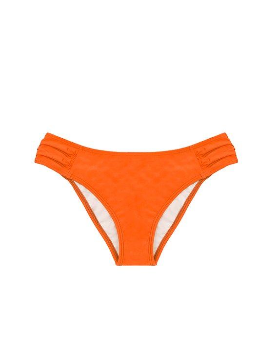 Orange draped bikini briefs