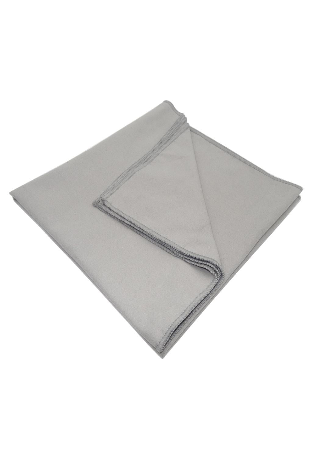 Toalla de microfibra secado rápido grande gris