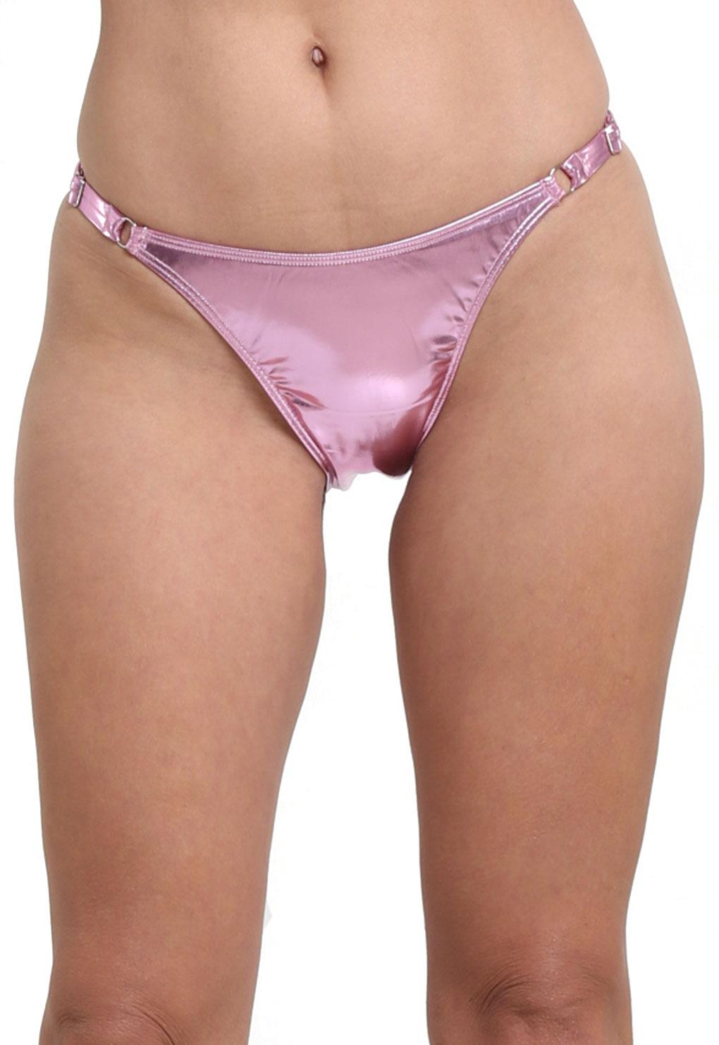 Tanga costados ajustables lila brillante