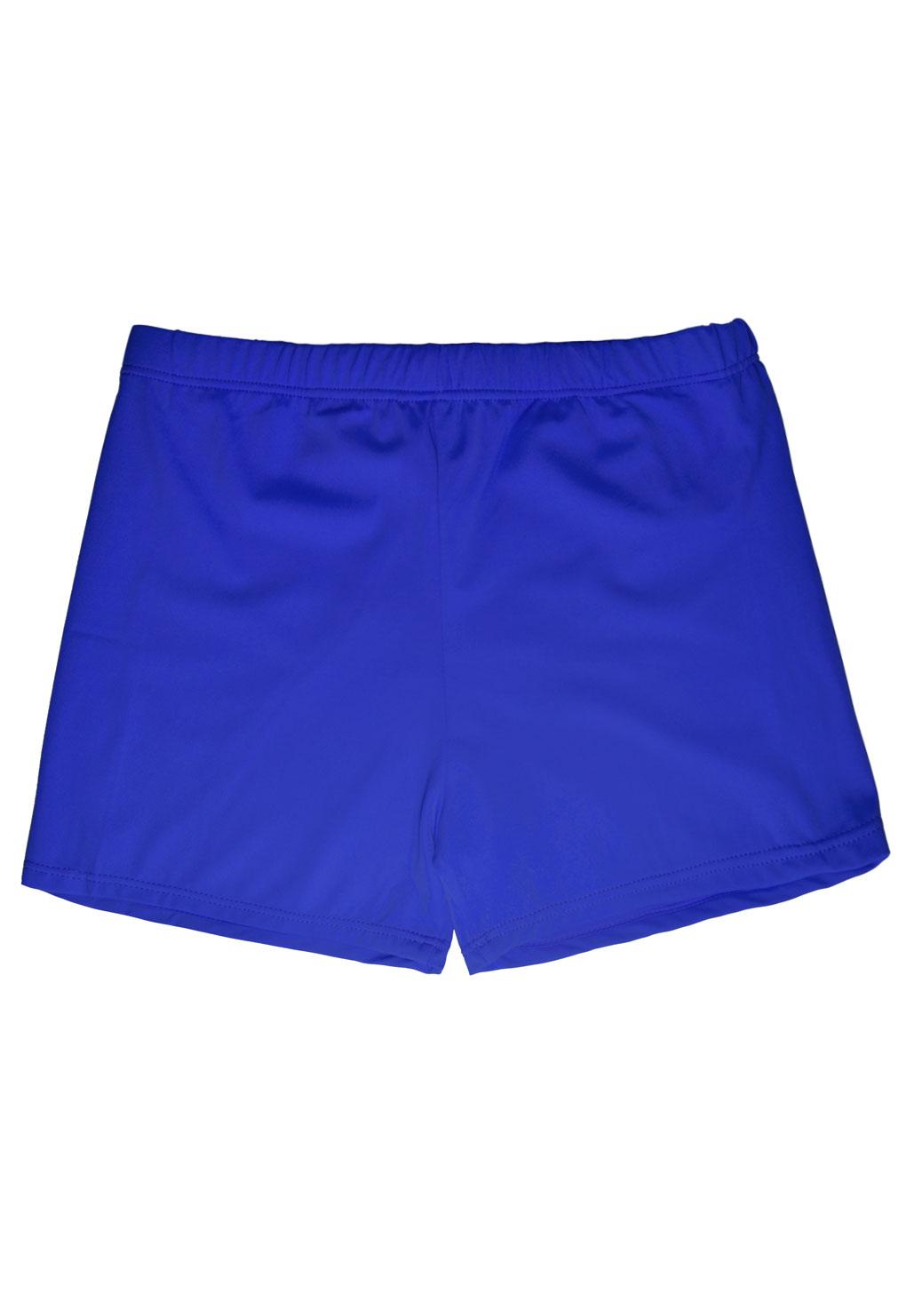 Bikini short de lycra color azul