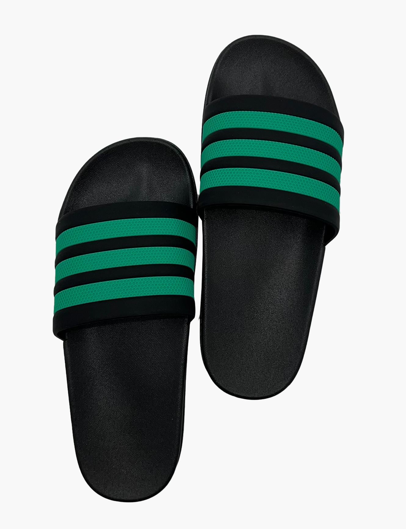 Sandalias mujer goma verde