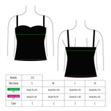 Tankini traje de baño lazos  negro