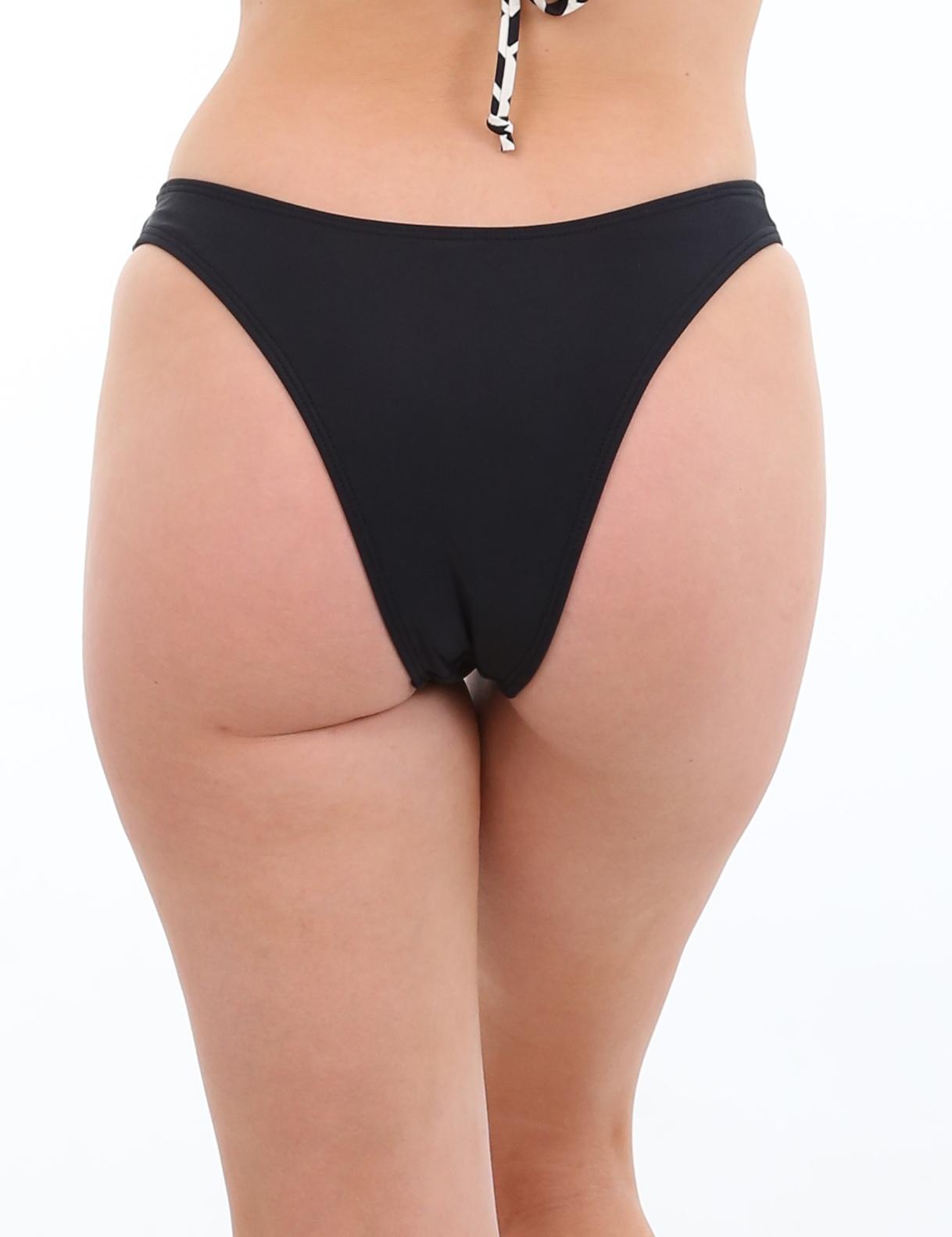 Black basic thong bikini briefs