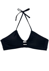 Bikini bandeau pretina negro