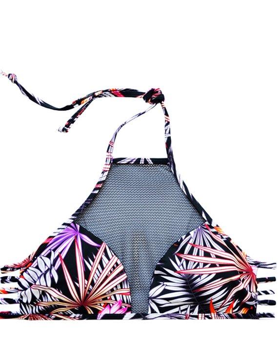 Printed sheer bikini