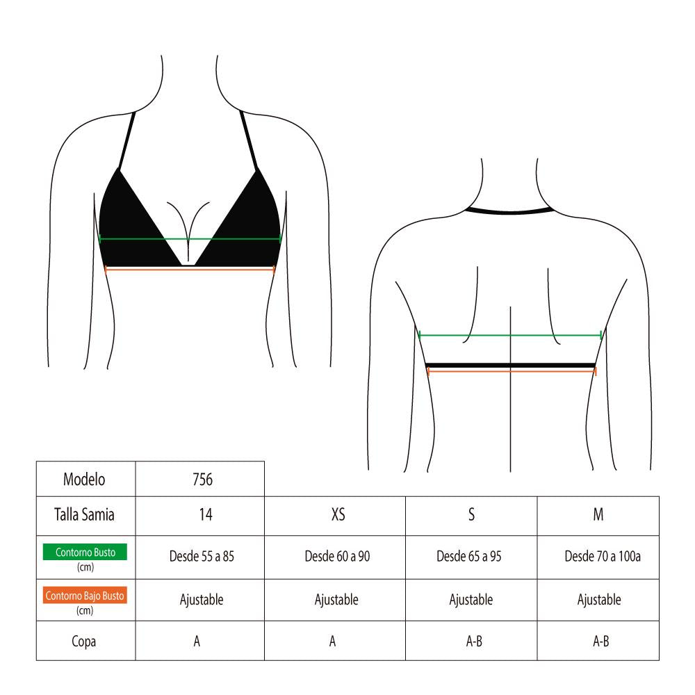 Bikini triangulo amarillo