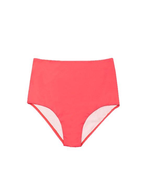 Orange pin-up reducing bikini briefs
