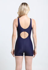 Traje de baño Deportivo media pierna azul marino