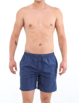 Men's long blue shorts