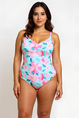 Traje de baño enterito con cheeky flores