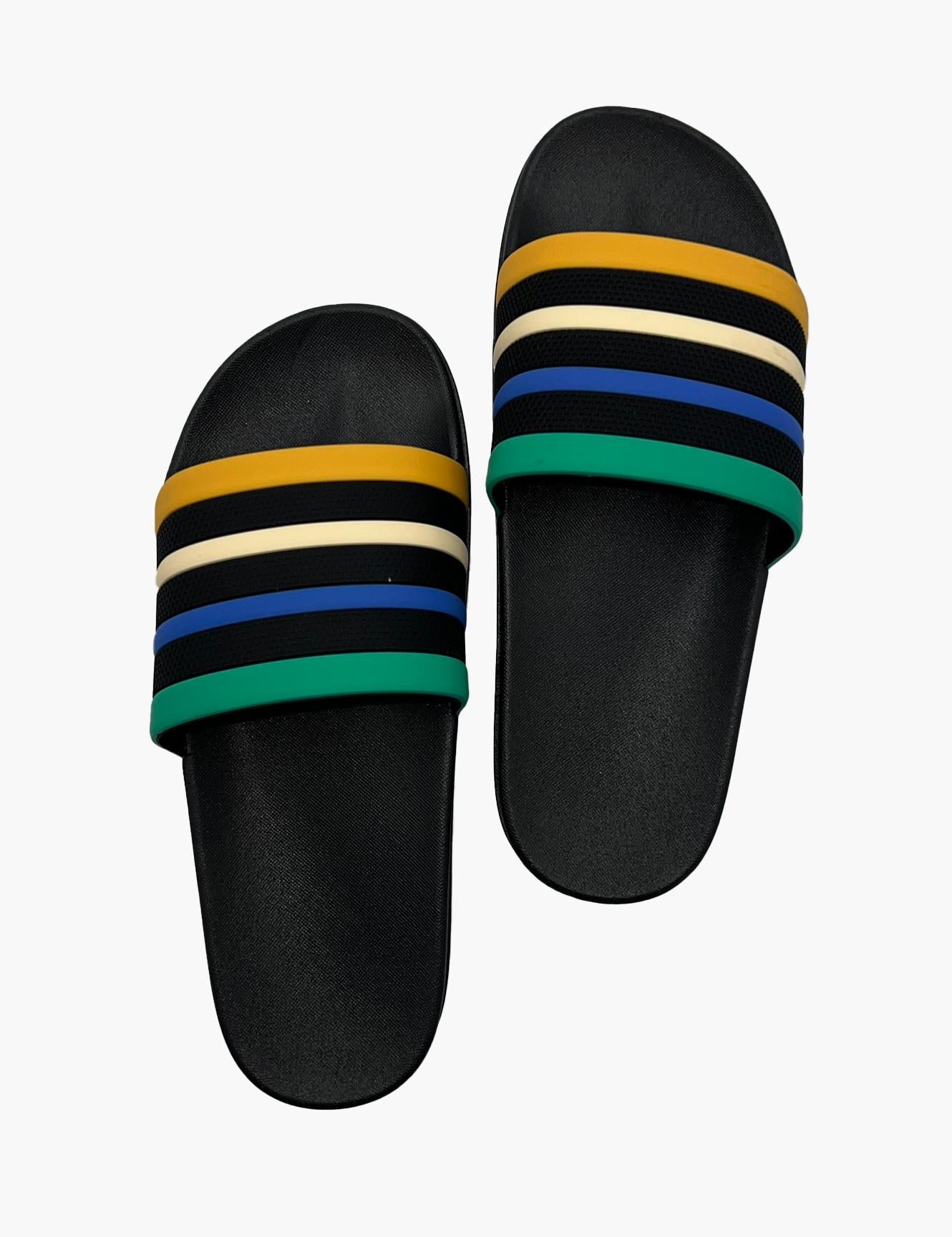 Sandalias mujer goma naranja