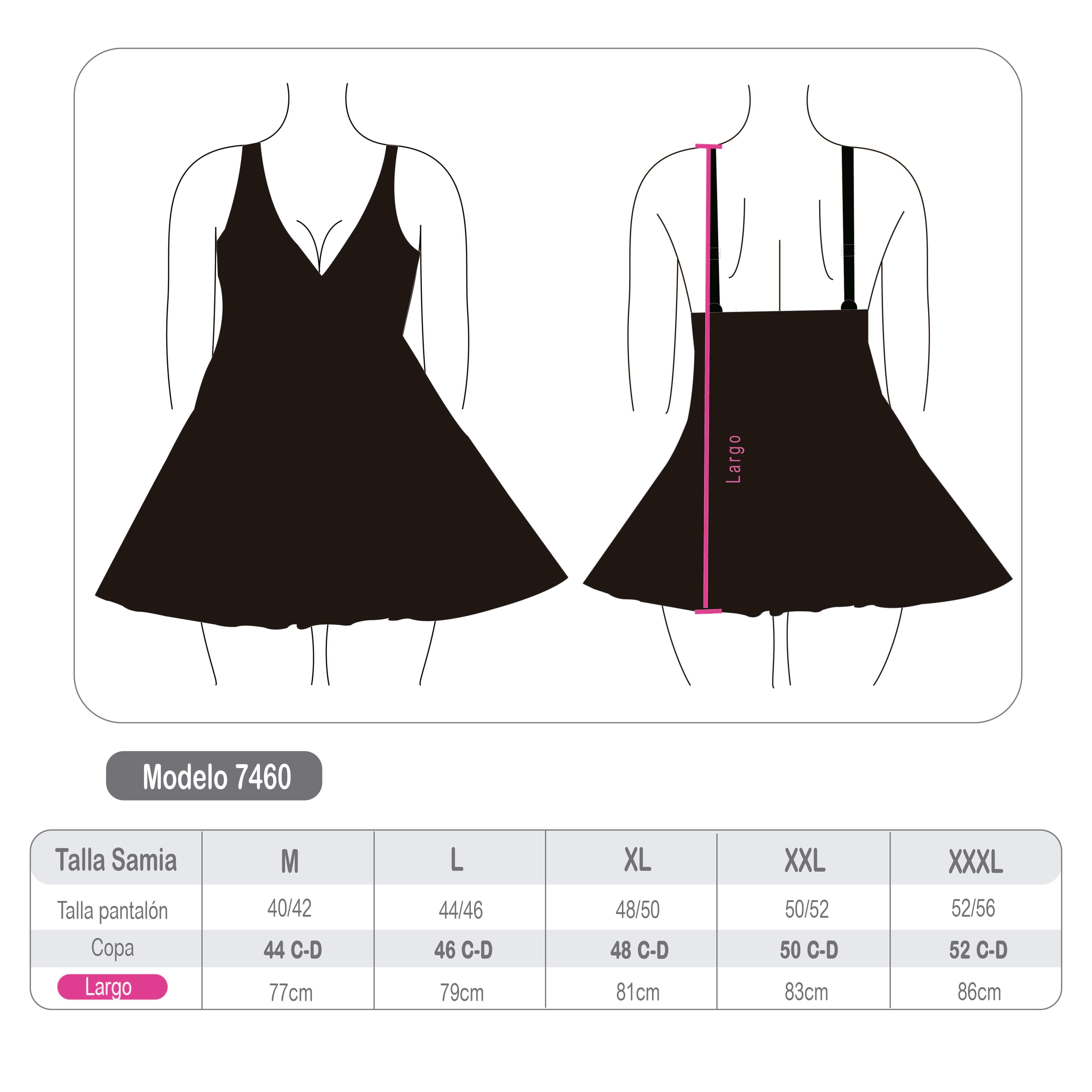 Traje de baño falda negro