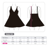 Traje de baño falda negro