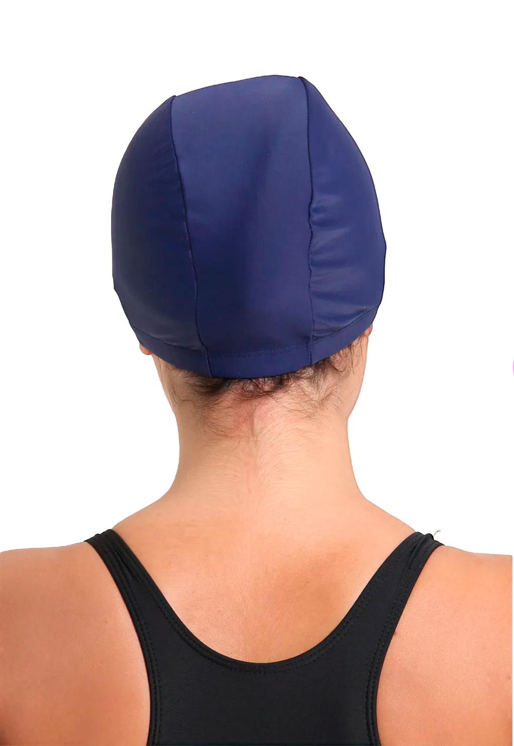 Gorro de natación de lycra azul Marino