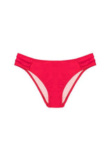 Red draped bikini briefs