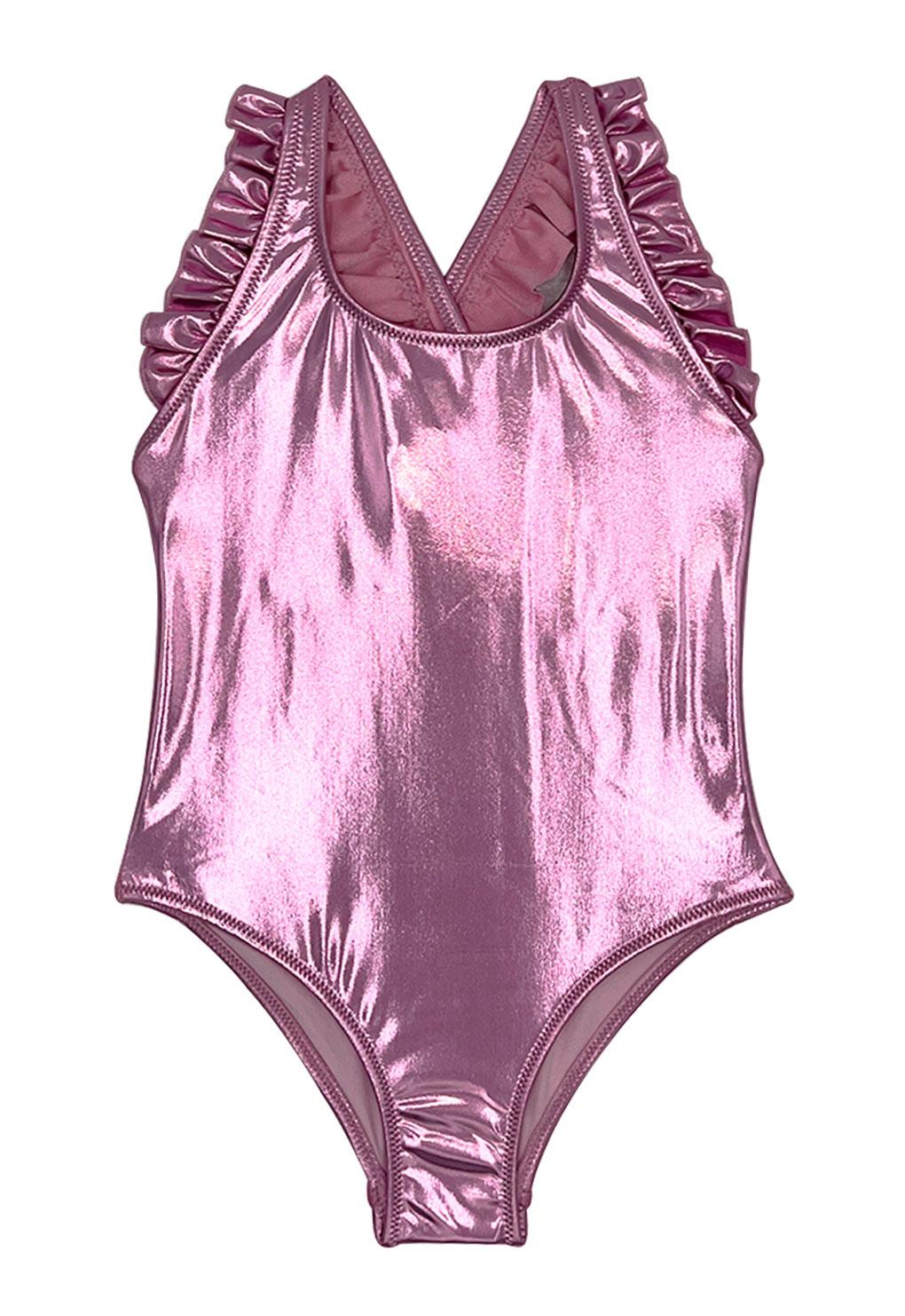 Enterito con vuelos de niña lila brillante