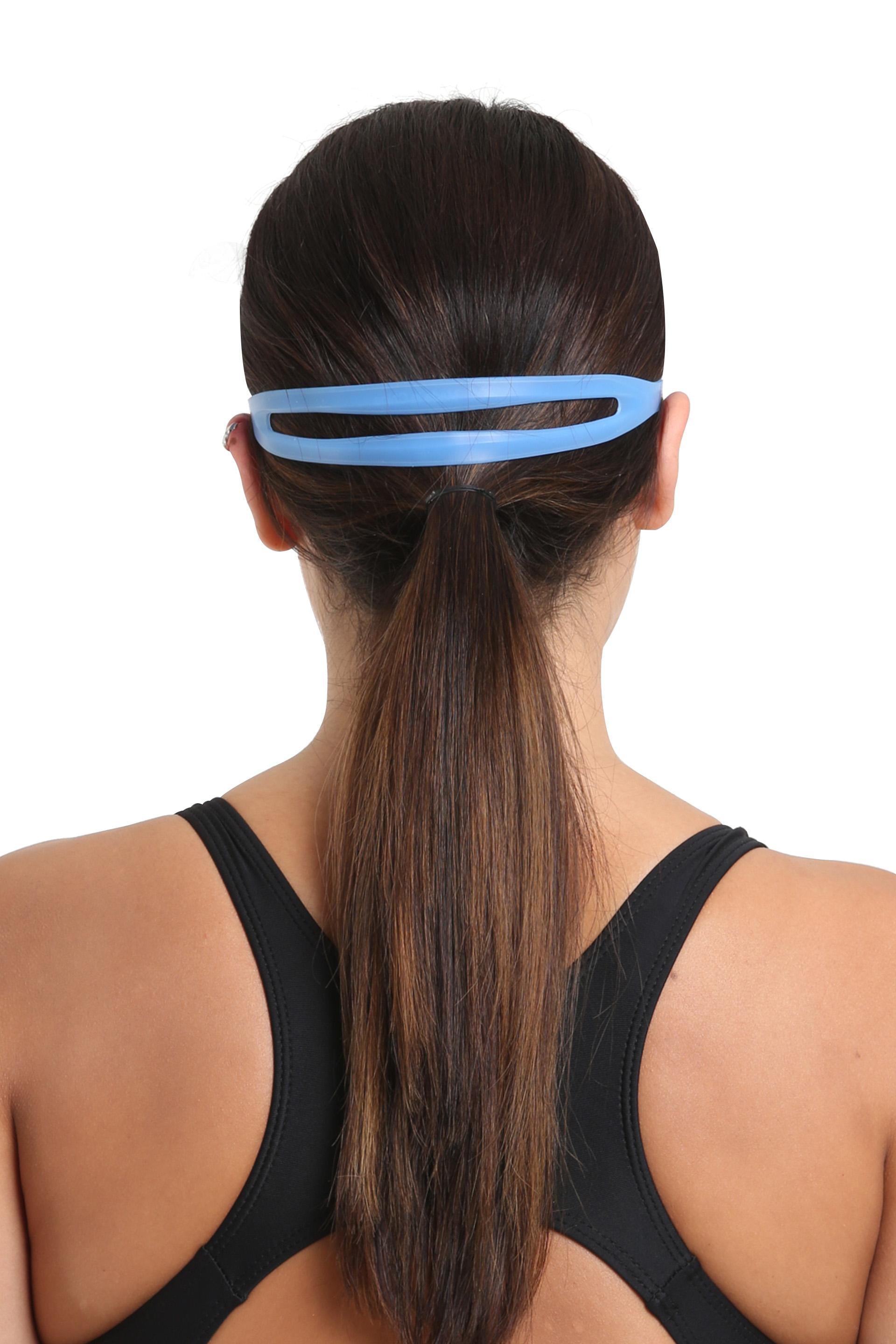 Lente para natación con correa de silicona azul