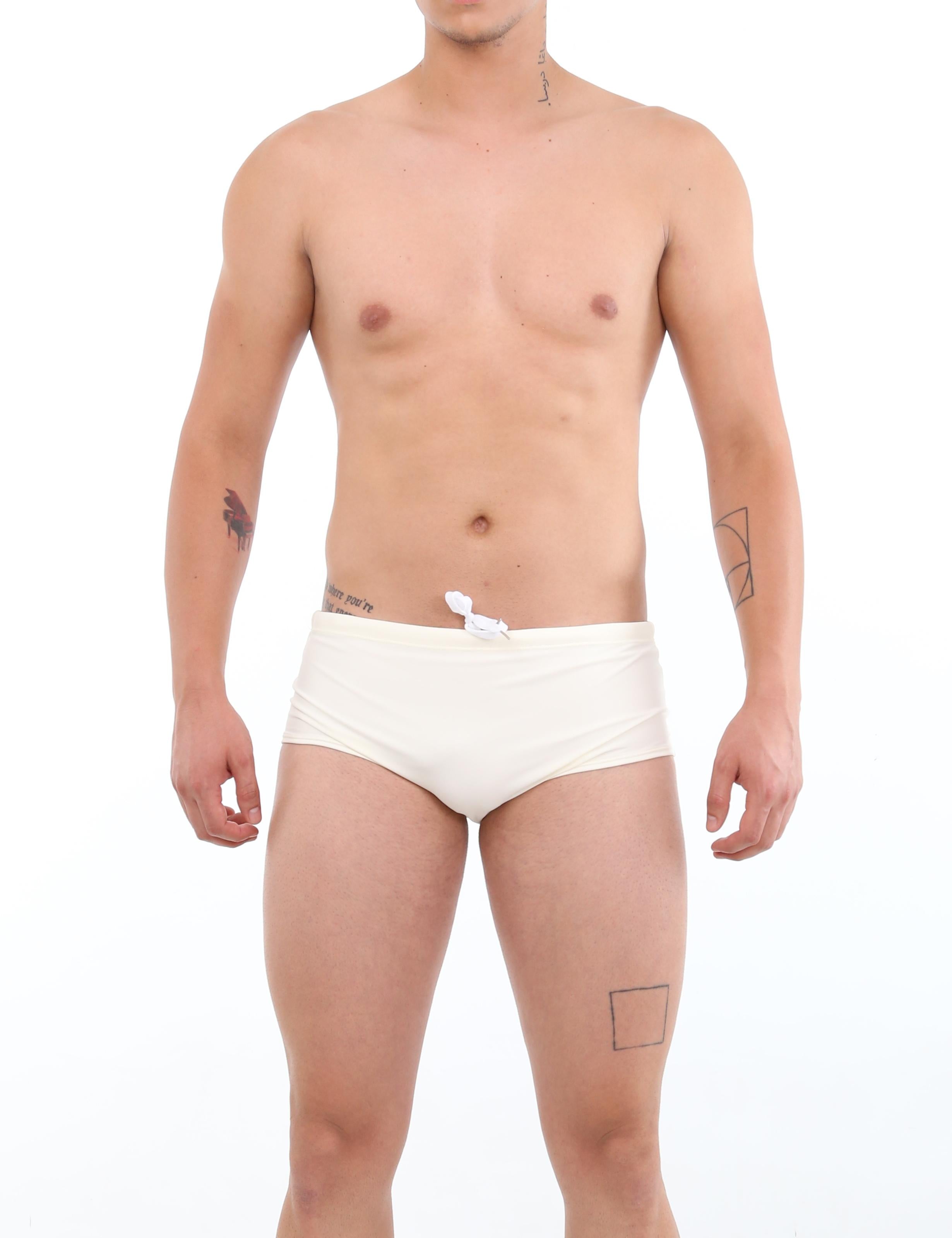Beige men's swimsuit