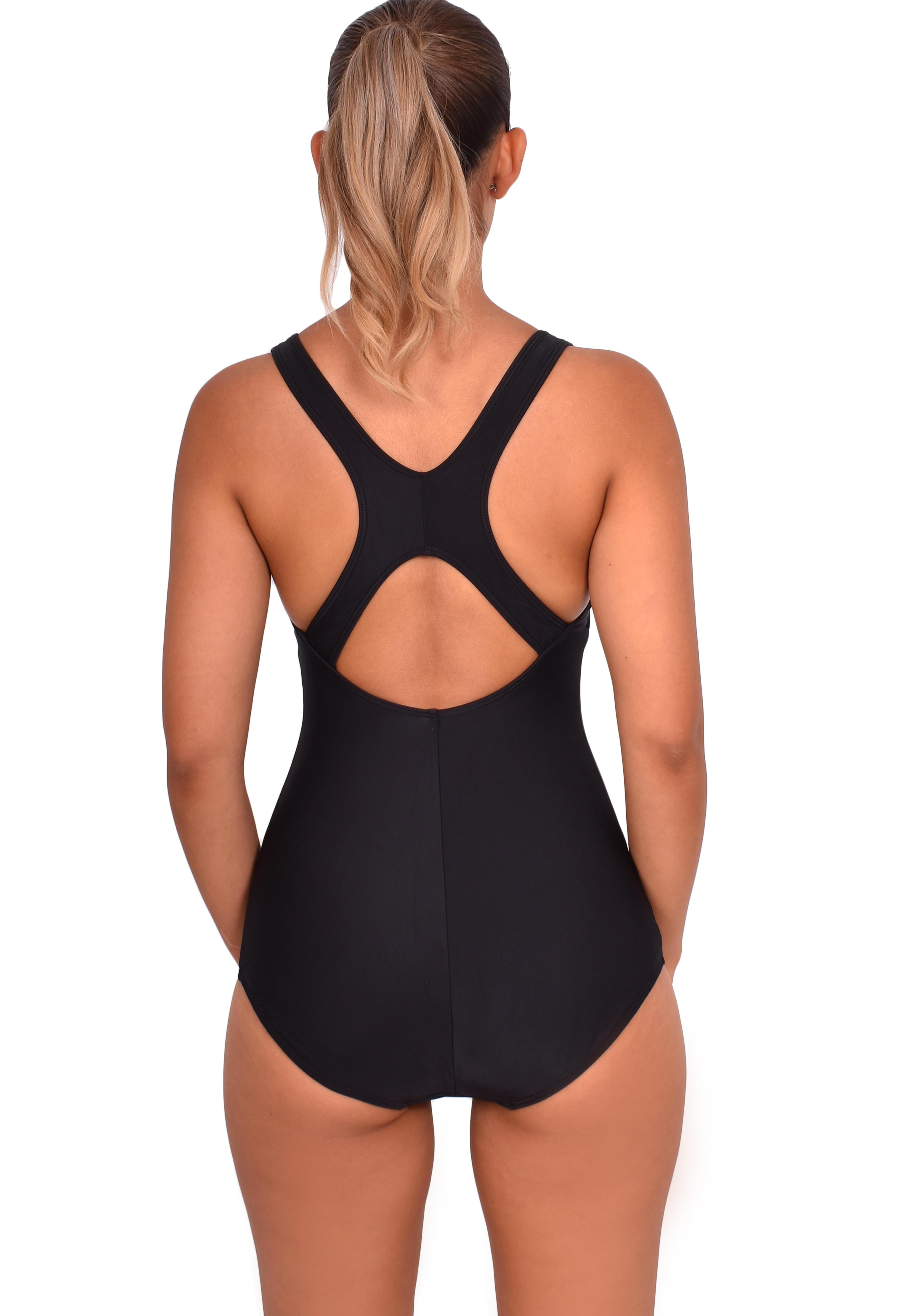 Traje de Baño Clasico Para Natacion Negro