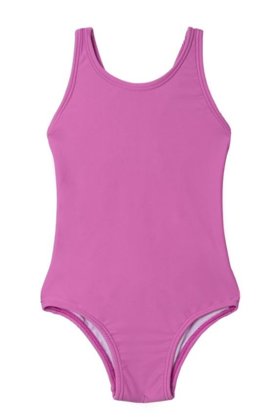 Traje de baño deportivo de niña morado