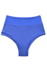 Bikini calzón pin up con transparencia color azul