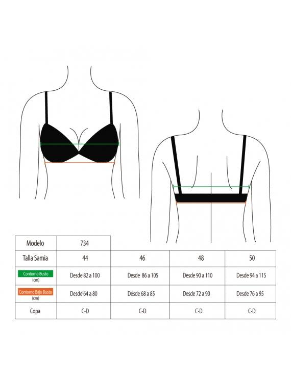 Bikini estilo sostén torcido copa C estampado azul