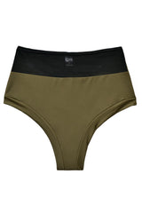 Bikini calzón pin up con transparencia color verde