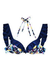 Bikini vuelos estampado negro