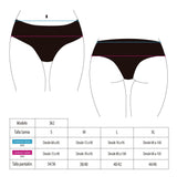 Blue sheer bikini briefs