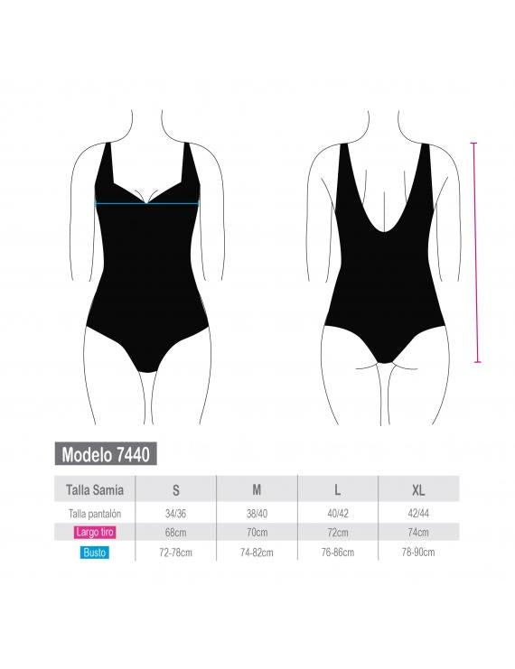 Traje de baño enterito básico estampado verde