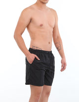 Men's long black shorts