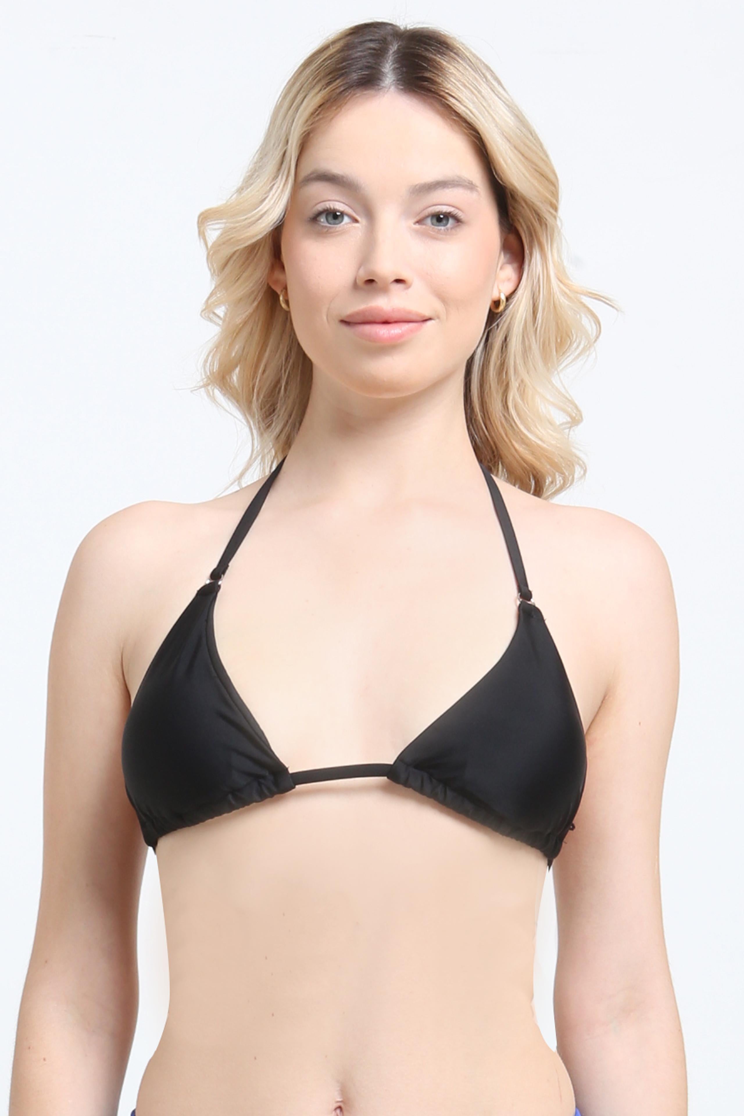 Bikini triangulo amarras negro