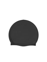 Gorro de natación de silicona negro