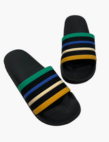 Sandalias mujer goma naranja