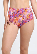 Bikini calzón pin up tanga estampado naranja