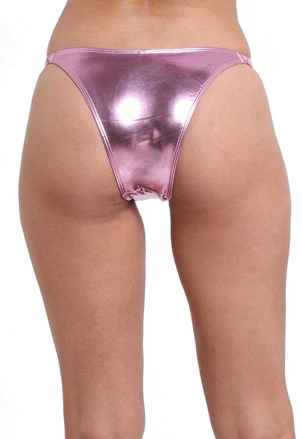 Tanga costados ajustables lila brillante