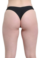 Bikini tanga cadera alta negro