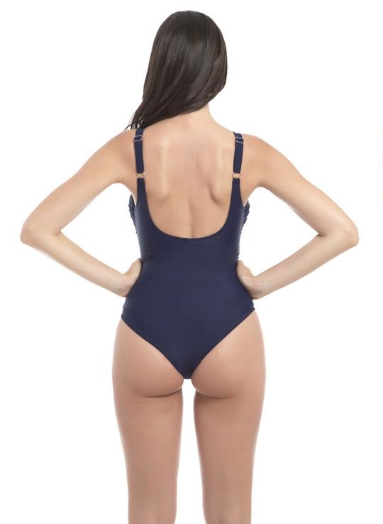Navy blue maternity swimsuit