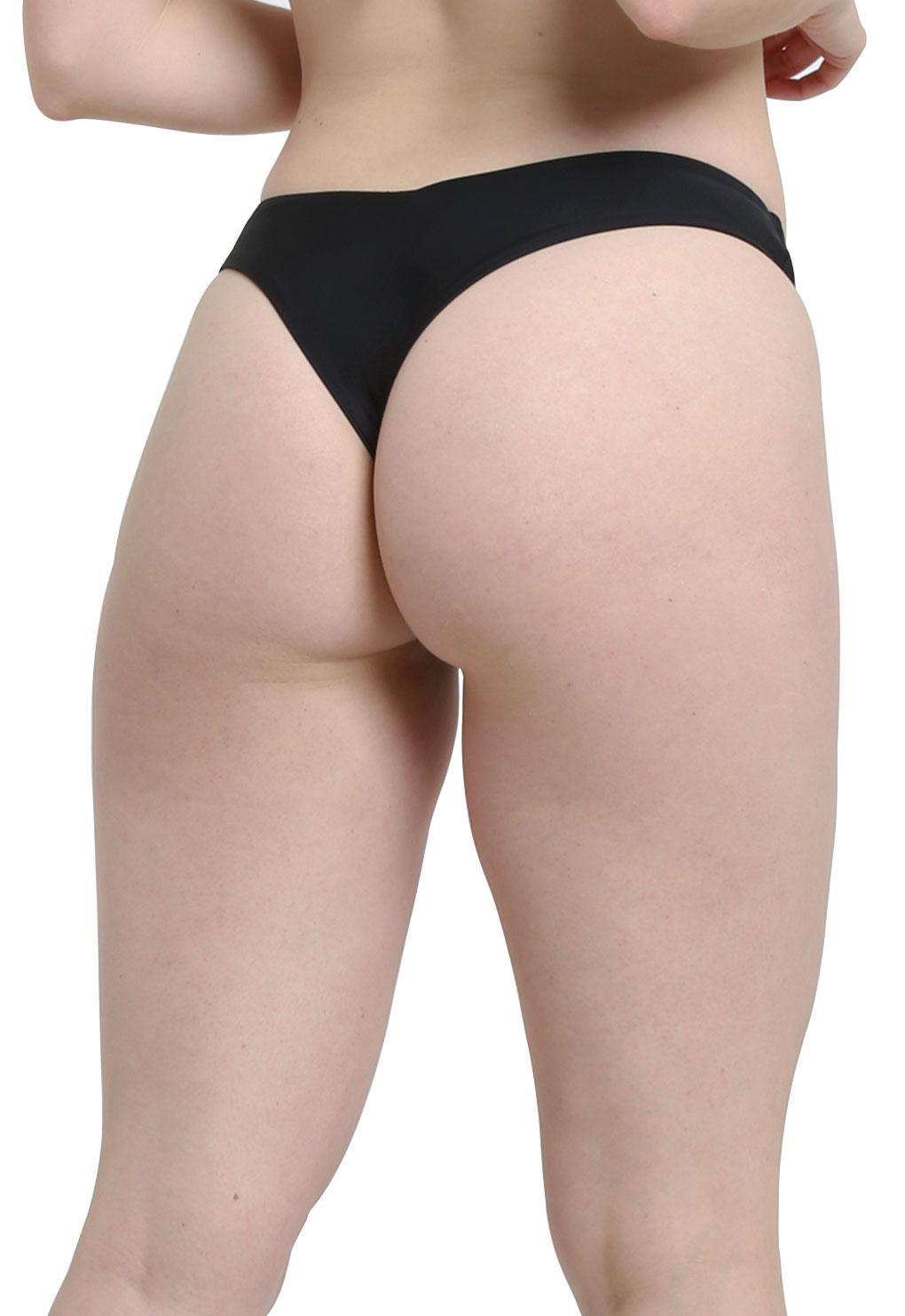 Bikini tanga cadera alta negro