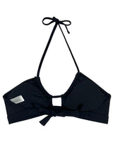 Bikini bandeau pretina negro