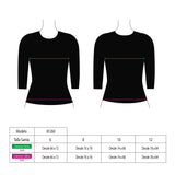 Polera de niña con protección UV color morado