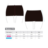 Hot pant tiro alto negro