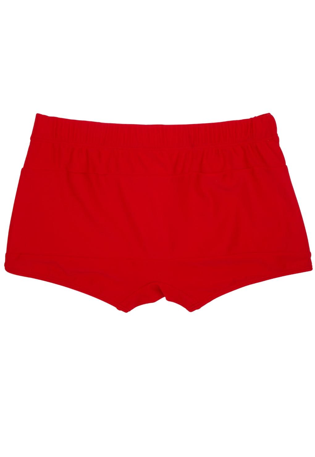 Traje de baño short bóxer para hombres rojo