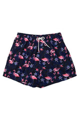 Short corto hombre estampado azul