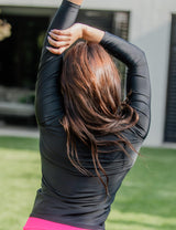 Polera mujer protección UV negro